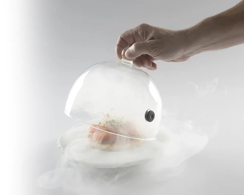 Campana con humo