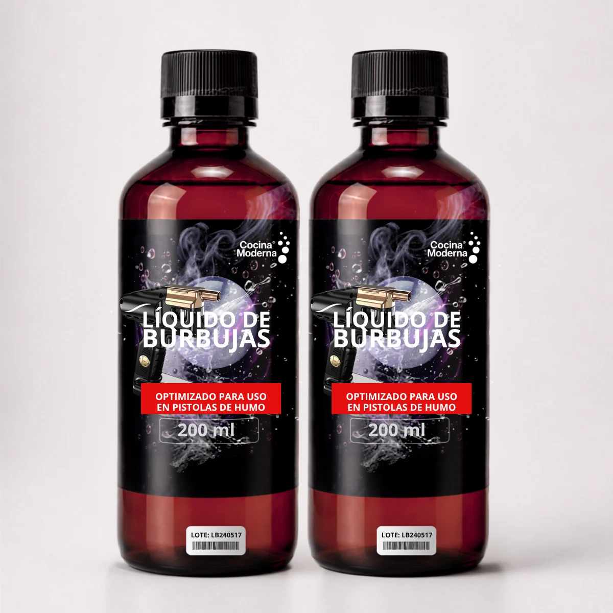 Líquido de Burbujas CM · 2 frascos de 200 ml