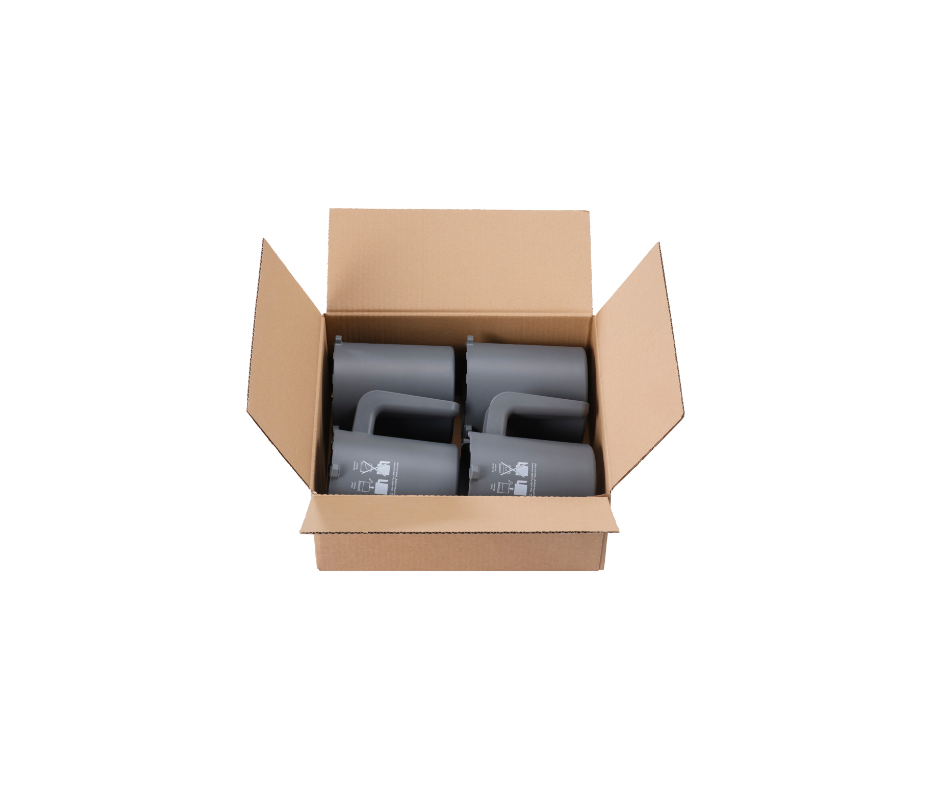 Vaso protector en acero cromado · unidad