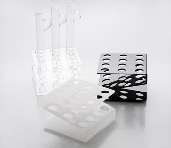 Gradilla 12 agujeros blanca (máx. Ø 1.8 cm)