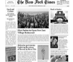 Papel Periódico "New Fork Times"