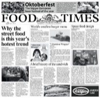 Papel Periódico "Food Times"