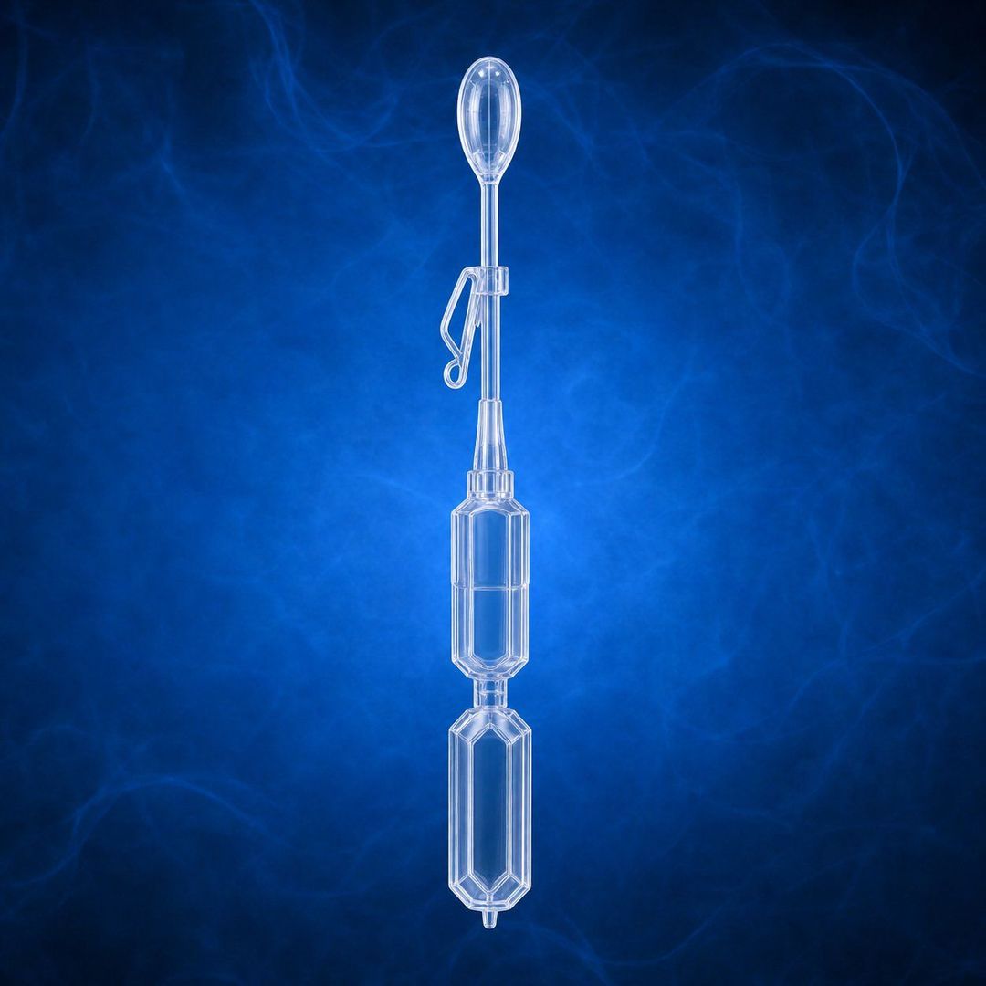 Cápsula Mistystix transparente para uso seguro de hielo seco