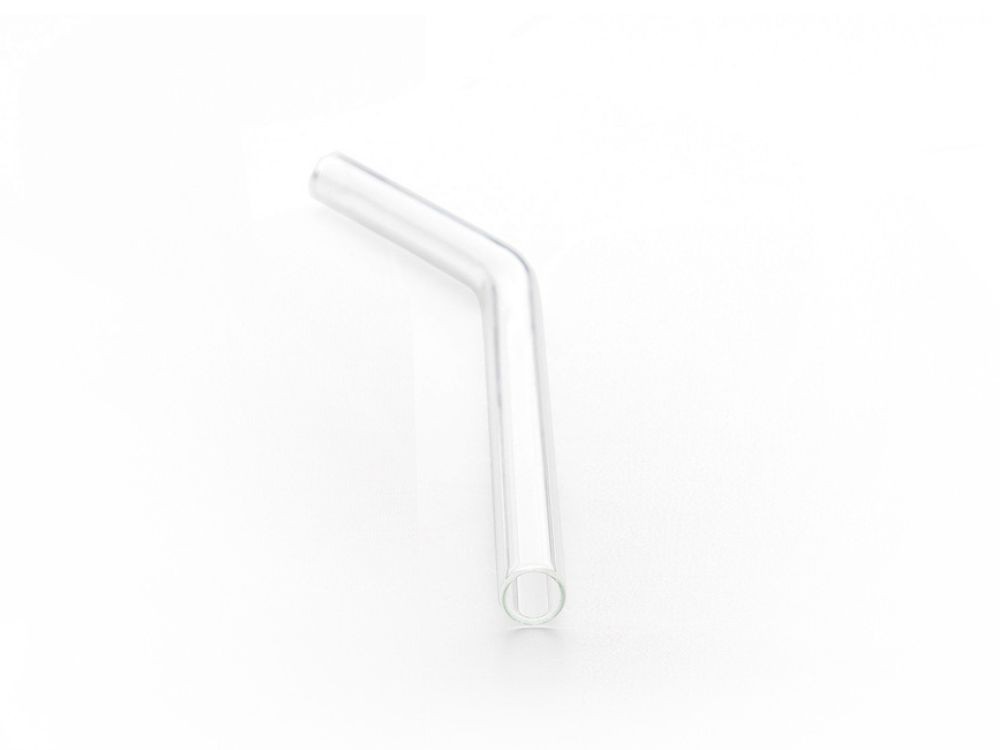 Pajita cristal curva