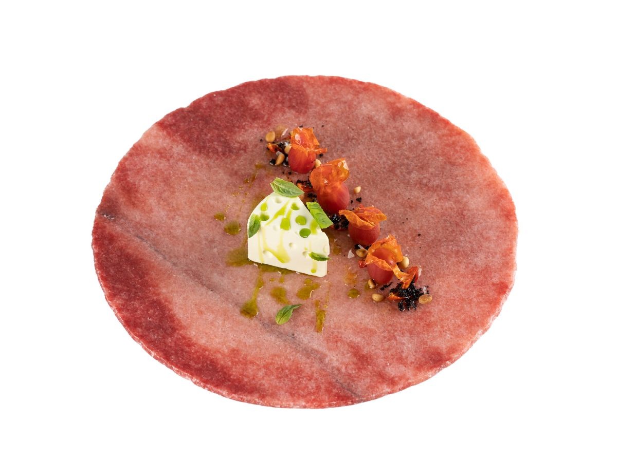Plato Abaco Rojo
