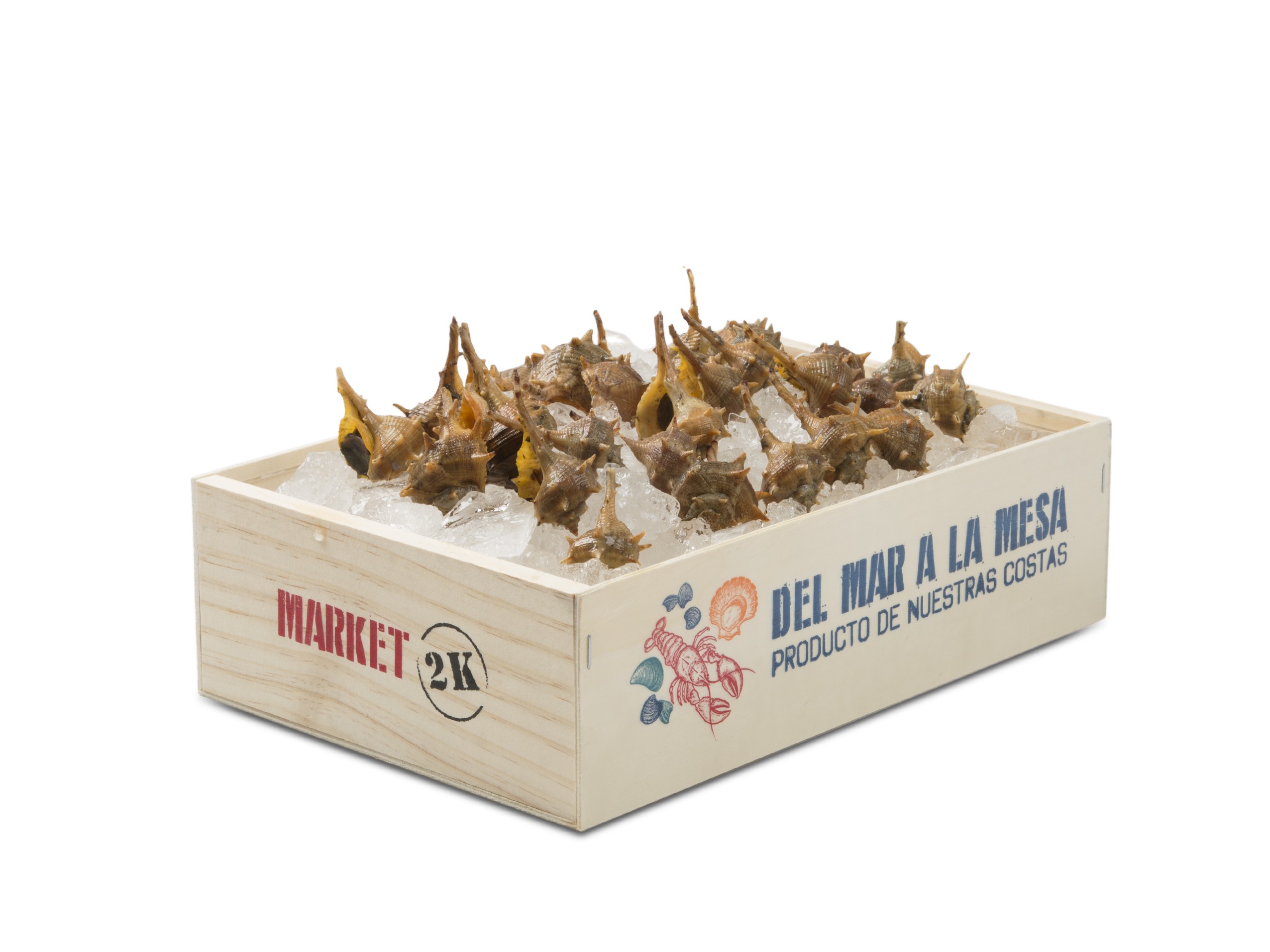 Caja Madera Marisco 2 kg