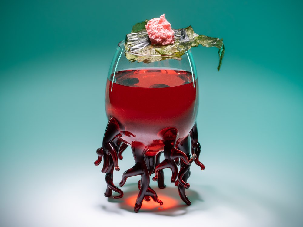 Vaso Coral Rojo