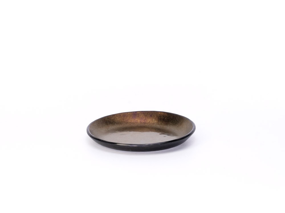 Plato Azteca Ø10 pan dorado