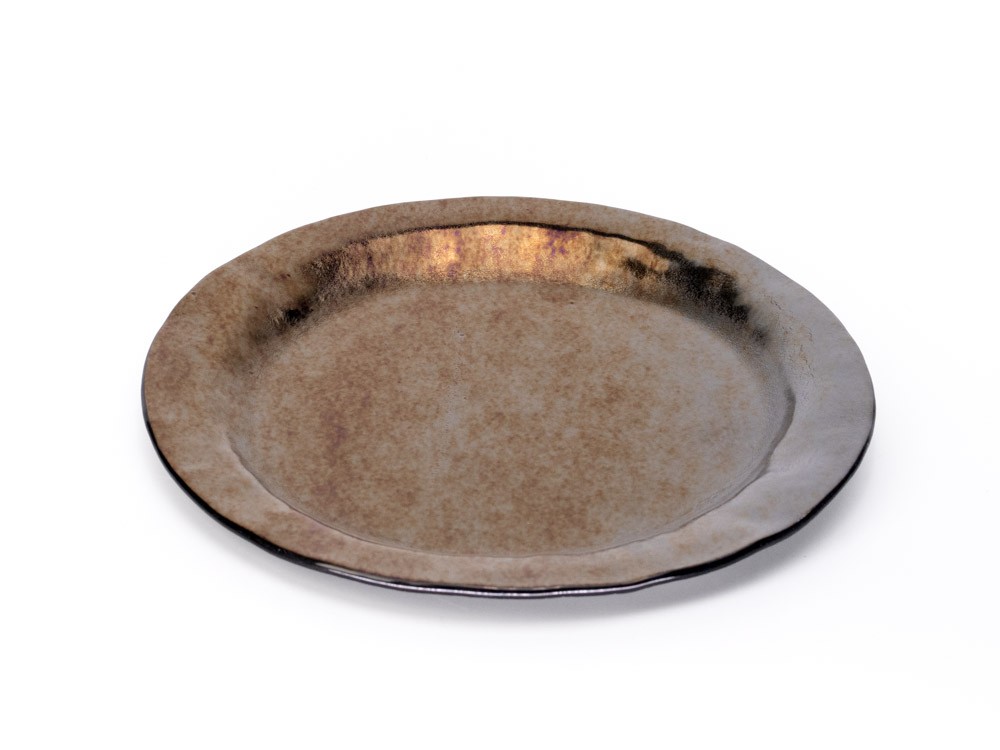 Plato Azteca Ø19 pan dorado