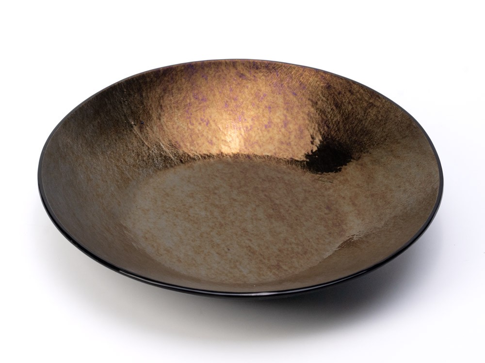 Plato Azteca Ø22 pan dorado