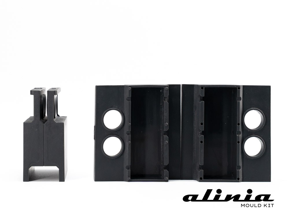 Kit bandeja + 24 uds. molde alinia Collins 4 x 4 x 10 cm