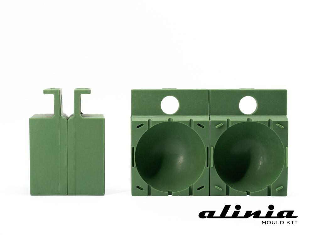 Kit bandeja + 16 uds. molde alinia Sphere Ø 7,5 cm