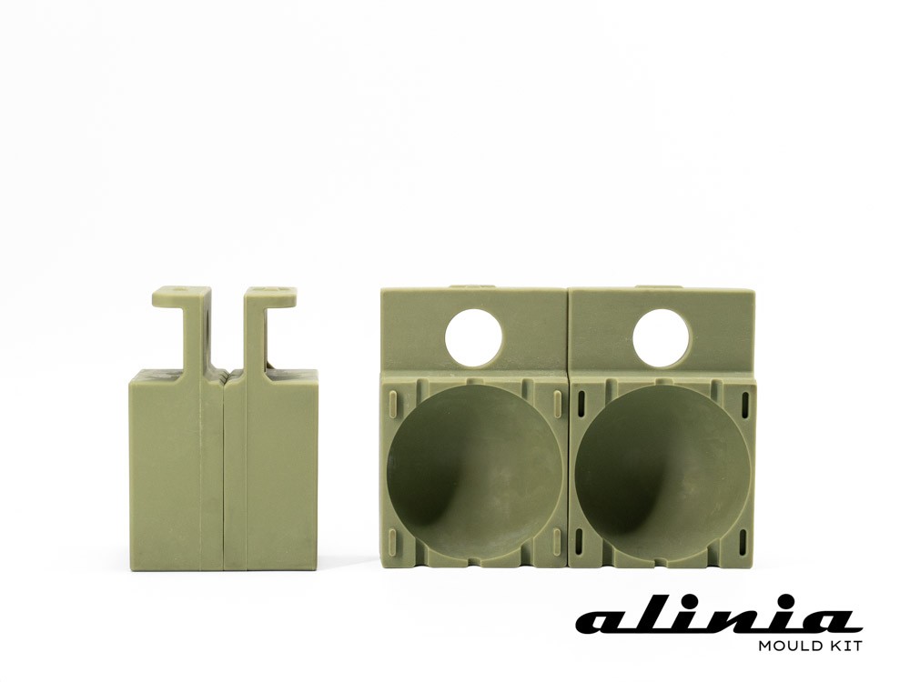 Kit bandeja + 25 uds. molde alinia Sphere Ø 6 cm