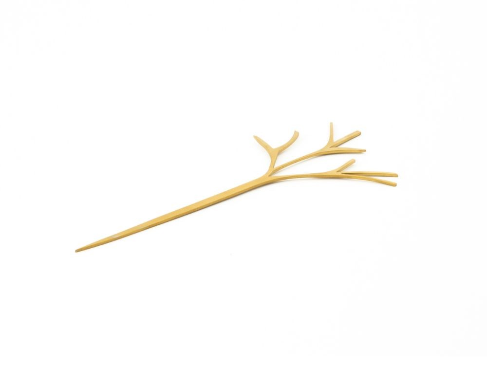 Brocheta Árbol Dorada