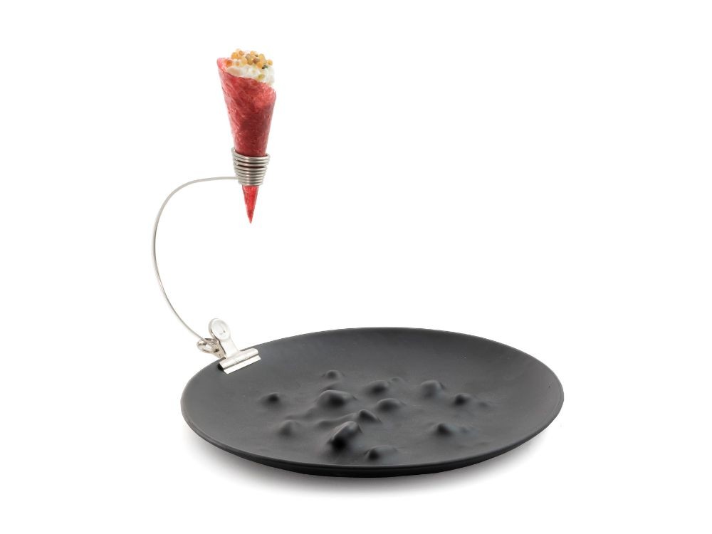 Pinza Con Soporte Para Guarniciones Para Copas Y Platos
