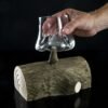 Wood Trunk Glass Vaso Wood Trunk