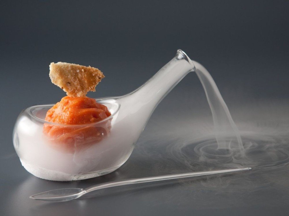 nitro glass COCINA CON NITRÓGENO, HIELO SECO Y HELIO