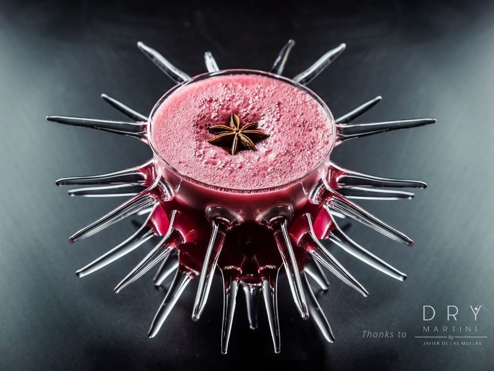 erizo gigante VASOS Y COPAS PARA COCTEL